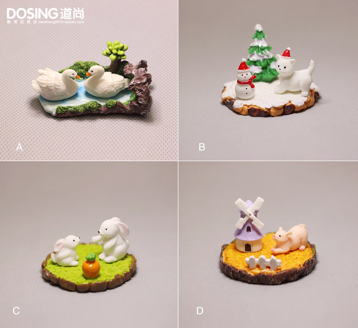 Farming Japan - ミニチュア動物の置物セット,農場の動物のモデル,装飾品,白いガチョウ,小さなウサギ,豚,クリスマス犬,庭の妖精の装飾,アクションおもちゃ