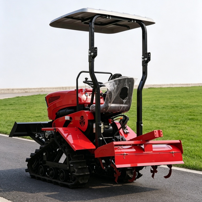 Farming Agriculture Machine - カスタマイズされた2026年ホットセールクローラーロータリーティラー、あらゆる場面に対応した農耕機、操作が簡単な農業用耕耘機