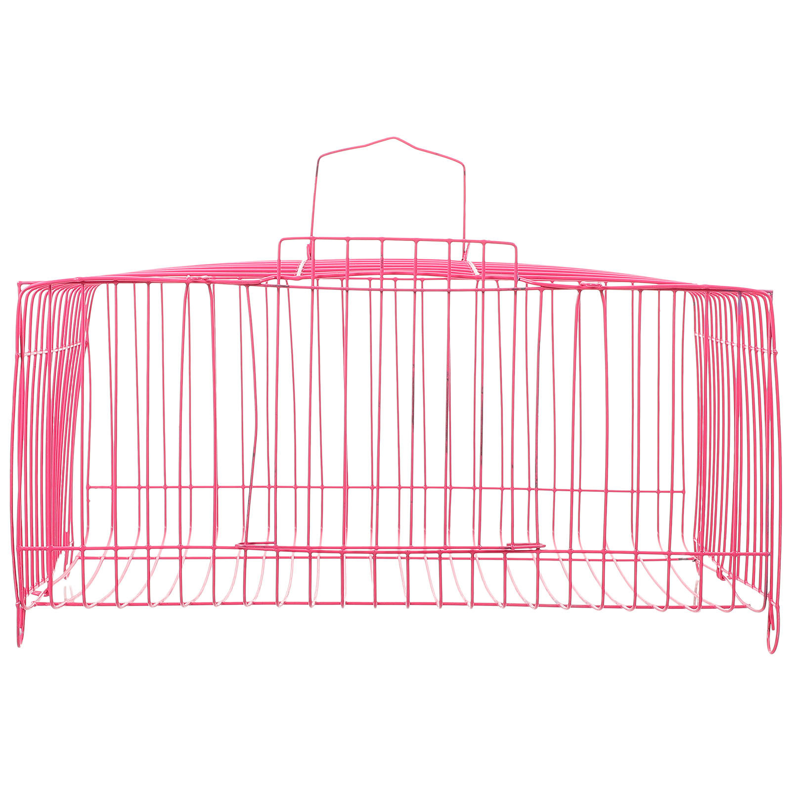 Rabbit Cage Wire - 持ち運び可能なペット用オウムケージ、スチールワイヤー製鳥用旅行用キャリア、屋外用、小型鳥、ウサギ、ひよこ、アヒル用、快適