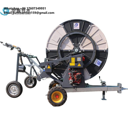 Farming System & Sustainable Agriculture - IoTコアモーターとポンプを搭載した金属製農業用スプリンクラー灌漑システム、耐久性のあるホースリール付き