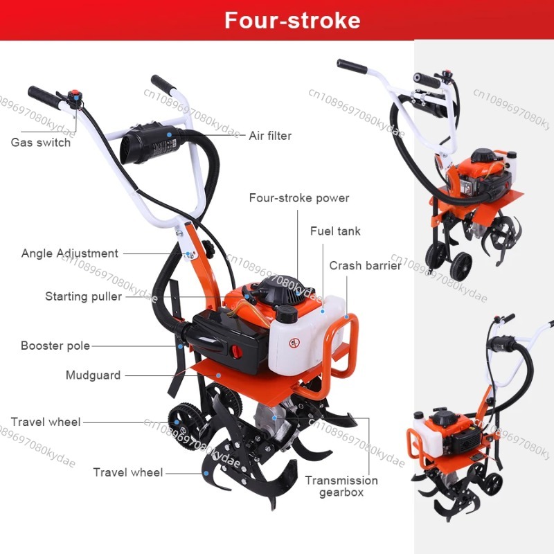 多機能マイクロ耕運機、手持ち式耕運機、ガソリン耕運機、2スト - Agriculture Farming Tool のレビューと価格