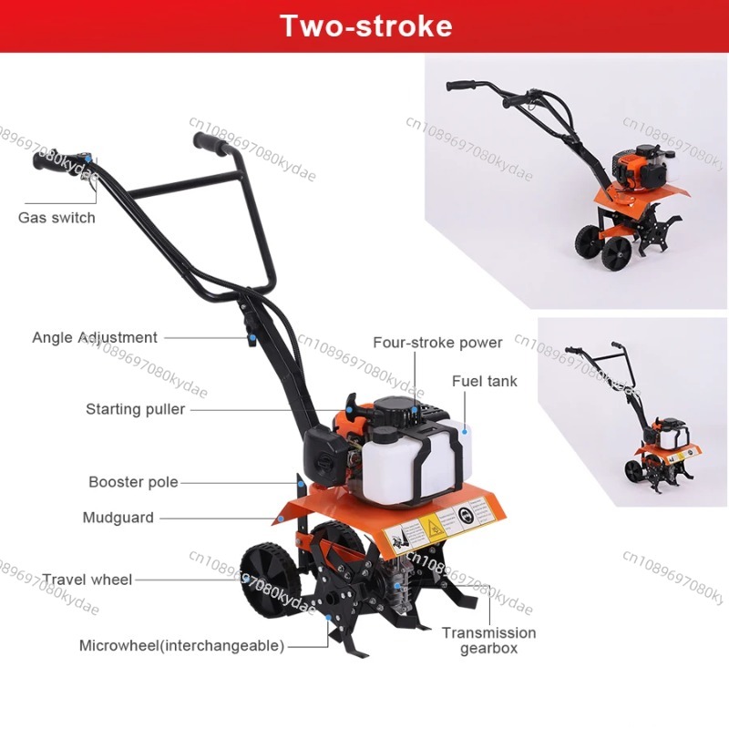 多機能マイクロ耕運機、手持ち式耕運機、ガソリン耕運機、2スト - Agriculture Farming Tool のレビューと価格