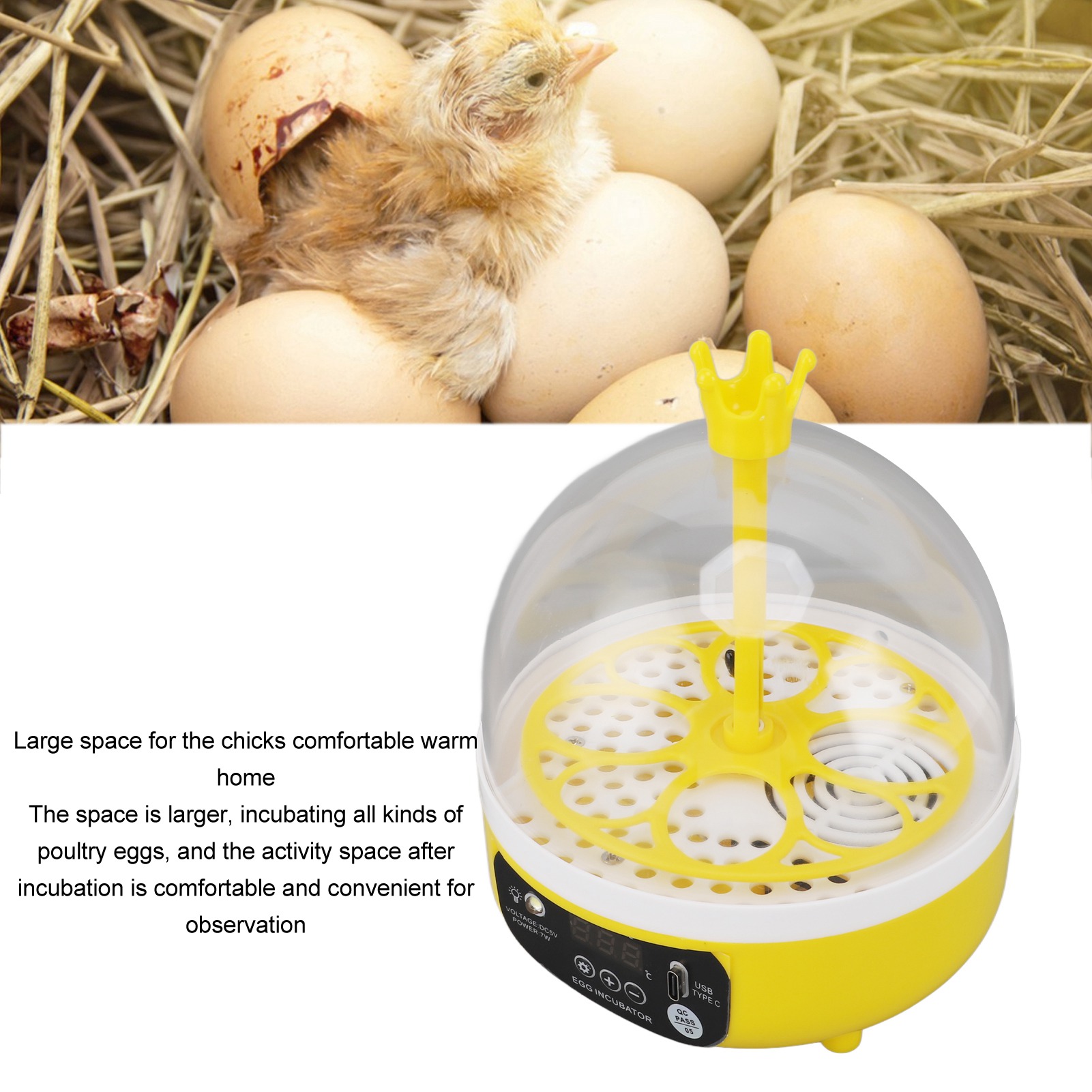 卵インキュベーター自動温度湿度制御ポータブルノイズレス 4  - Poultry Incubator のレビューと価格