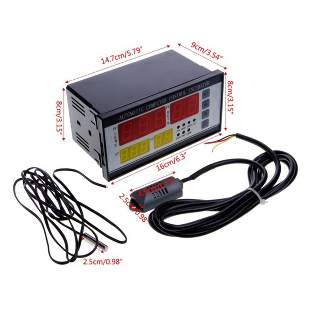 温度計湿度計DIY XM-18卵孵化器システムLEDコントロ - Poultry Incubator のレビューと価格