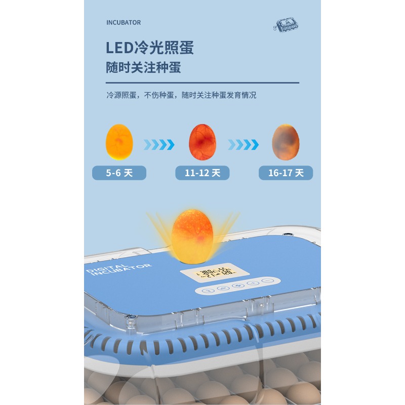 自動孵卵器デュアル電源スマート温度湿度制御装置家庭用家禽鶏ア - Poultry Incubator のレビューと価格