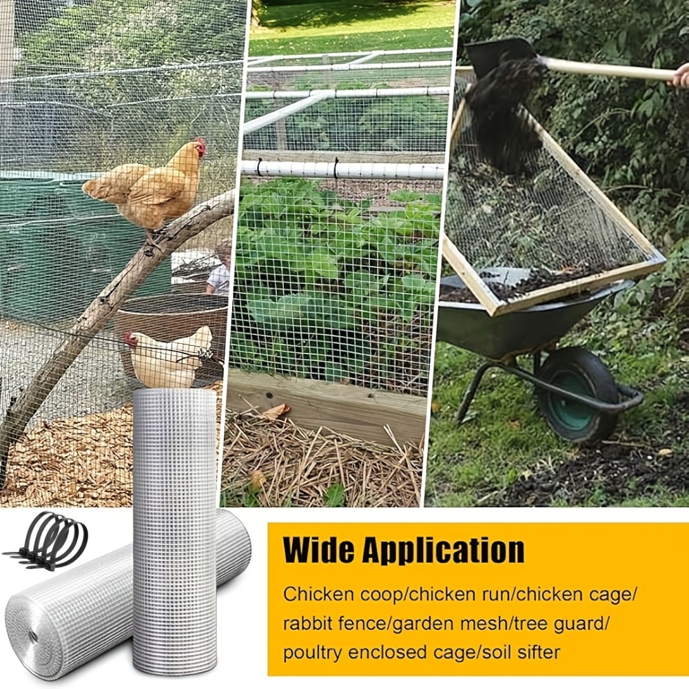 頑丈な亜鉛メッキ溶接金網ロールは、鶏小屋、鳥かご、庭園、ウサ - Rabbit Cage Wire のレビューと価格